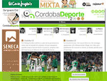 Tablet Screenshot of cordobadeporte.com